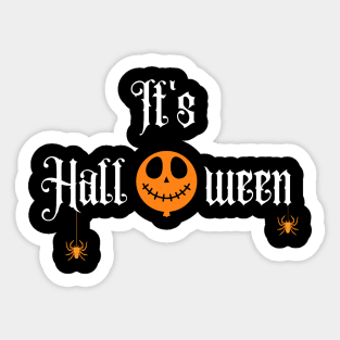 Smiley stitched-mouthed Halloween Sticker